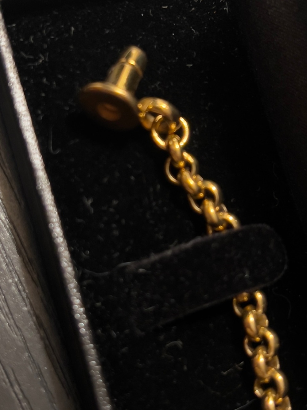 CHANEL Vintage 96P Turnlock Bracelet 24K GP Letter Charms 1996 Karl Lagerfeld - Picture 5 of 8